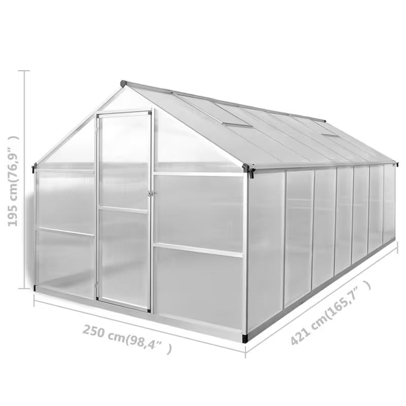 Serre de jardin en polycarbonate La Classique – 10,53 m²