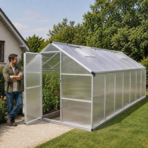 Grande serre de jardin en polycarbonate La Classique 10,53 m²
